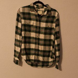 AMERICAN EAGLE Green Plaid Shirt
